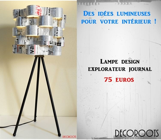 luminaire lampe abat-jour lampe de chevet design contemporain horloge